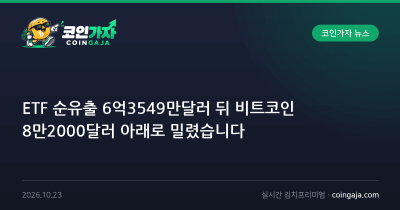 ETF 순유출 6억3549만달러 뒤 비트코인 8만2000달러 아래로 밀렸습니다