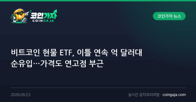 비트코인 현물 ETF, 이틀 연속 억 달러대 순유입…가격도 연고점 부근