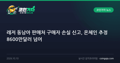 레저 동남아 판매처 구매자 손실 신고, 온체인 추정 8600만달러 넘어